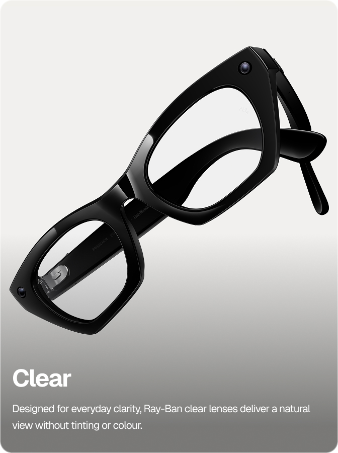Ray-Ban clear optical lenses